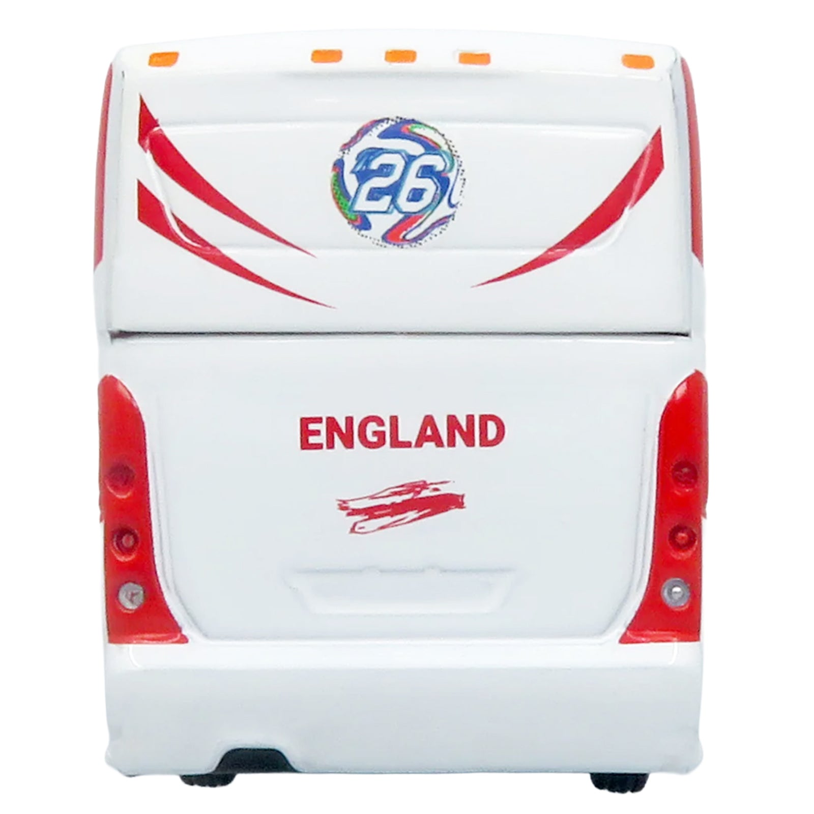 MCI D4520 Coach Bus "England National Football Team" White with Graphics "International Federation of the Global Game" Series Limited Edition to 504 pieces Worldwide 1/87 (HO) Diecast Model by Iconic Replicas - image 5