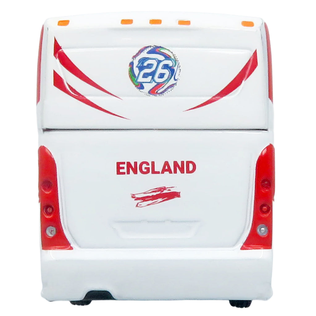 MCI D4520 Coach Bus "England National Football Team" White with Graphics "International Federation of the Global Game" Series Limited Edition to 504 pieces Worldwide 1/87 (HO) Diecast Model by Iconic Replicas - image 5