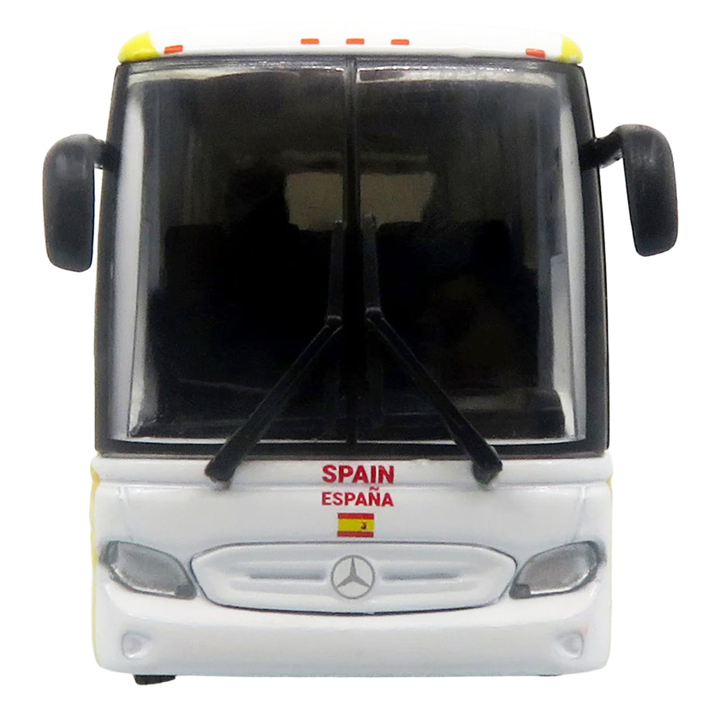 Daimler Tourrider Coach Bus "Spain National Football Team" Yellow with Graphics "International Federation of the Global Game" Series Limited Edition to 504 pieces Worldwide 1/87 (HO) Diecast Model by Iconic Replicas - image 4