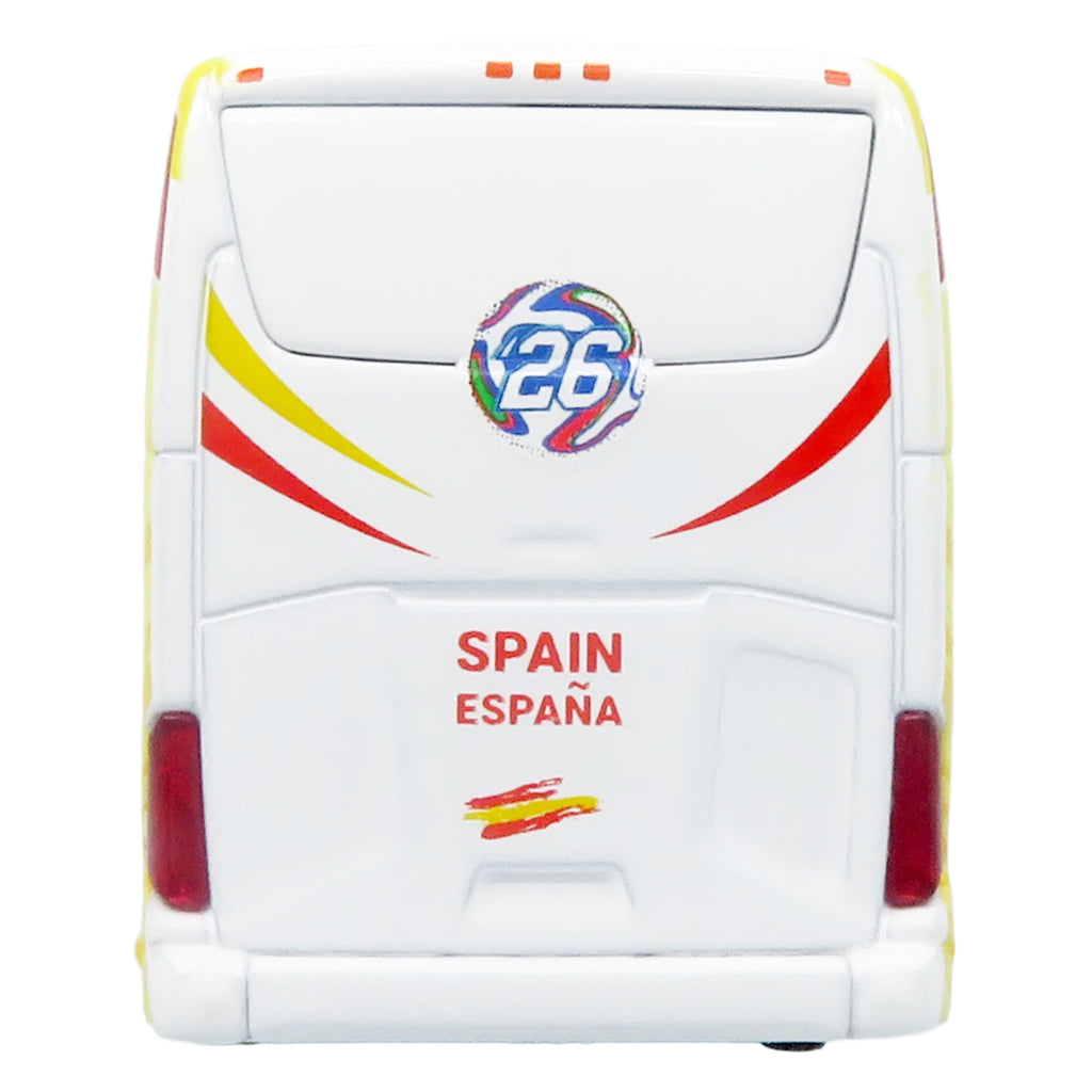 Daimler Tourrider Coach Bus "Spain National Football Team" Yellow with Graphics "International Federation of the Global Game" Series Limited Edition to 504 pieces Worldwide 1/87 (HO) Diecast Model by Iconic Replicas - image 5