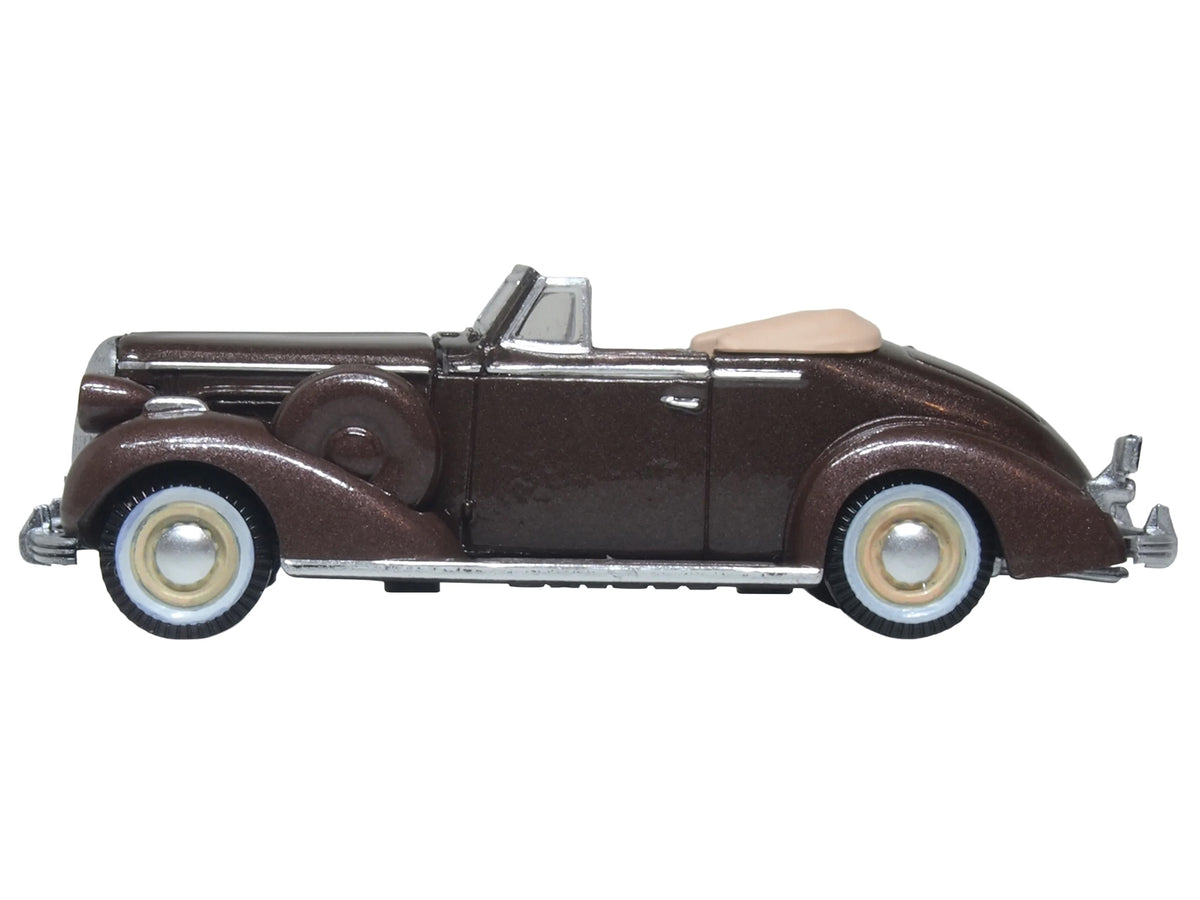 1936 Buick Special Convertible Bengal Brown Metallic 1/87 (HO) Scale Diecast Model Car by Oxford Diecast - image 3
