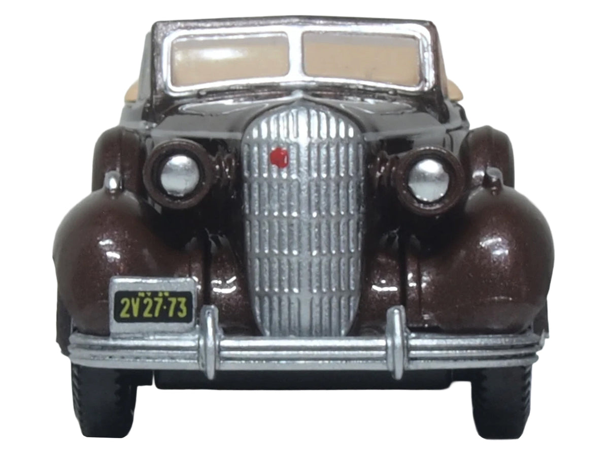 1936 Buick Special Convertible Bengal Brown Metallic 1/87 (HO) Scale Diecast Model Car by Oxford Diecast - image 4