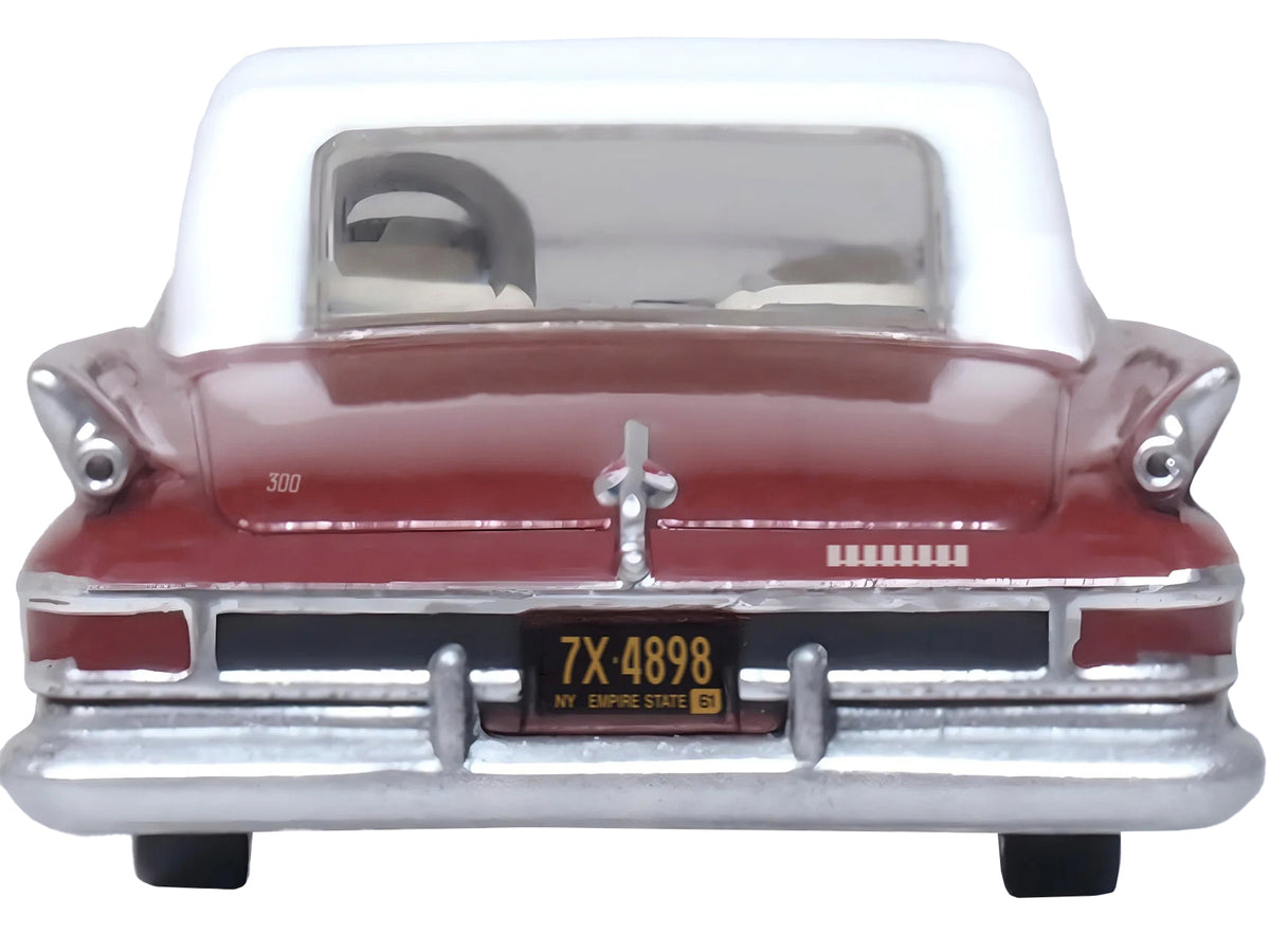 1961 Chrysler 300 Convertible (Closed Top) Cinnamon Brown Metallic with White Top 1/87 (HO) Scale Diecast Model Car by Oxford Diecast - image 4