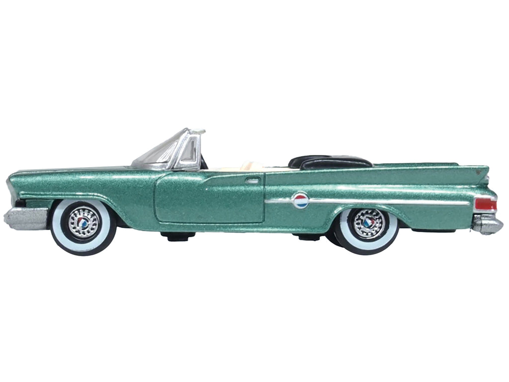1961 Chrysler 300 Convertible Pinewood Green Metallic 1/87 (HO) Scale Diecast Model Car by Oxford Diecast - image 2