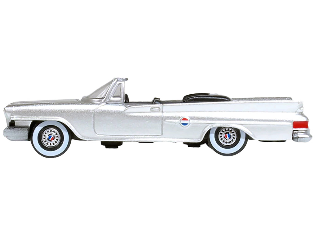 1961 Chrysler 300G Convertible Sheffield Silver Metallic 1/87 (HO) Scale Diecast Model Car by Oxford Diecast - image 2