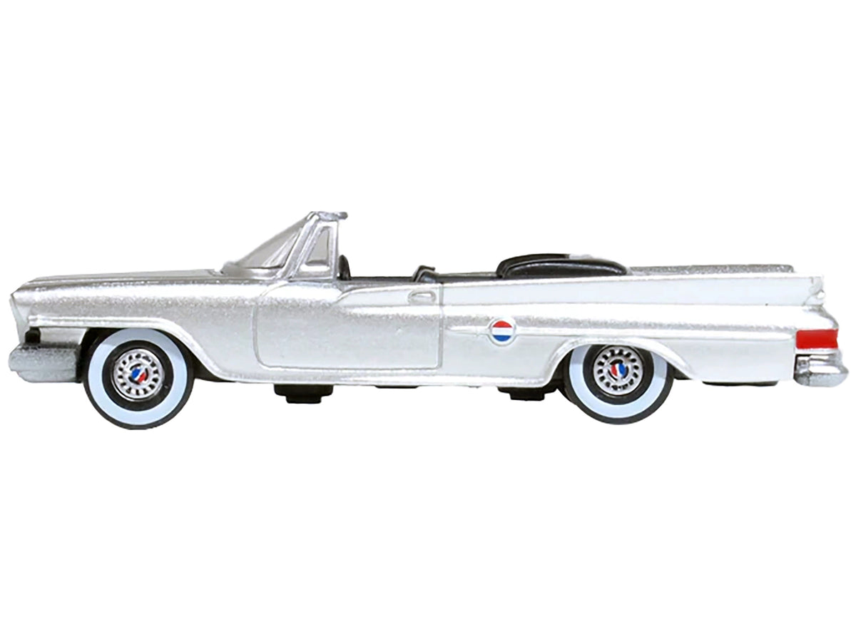 1961 Chrysler 300G Convertible Sheffield Silver Metallic 1/87 (HO) Scale Diecast Model Car by Oxford Diecast - image 2