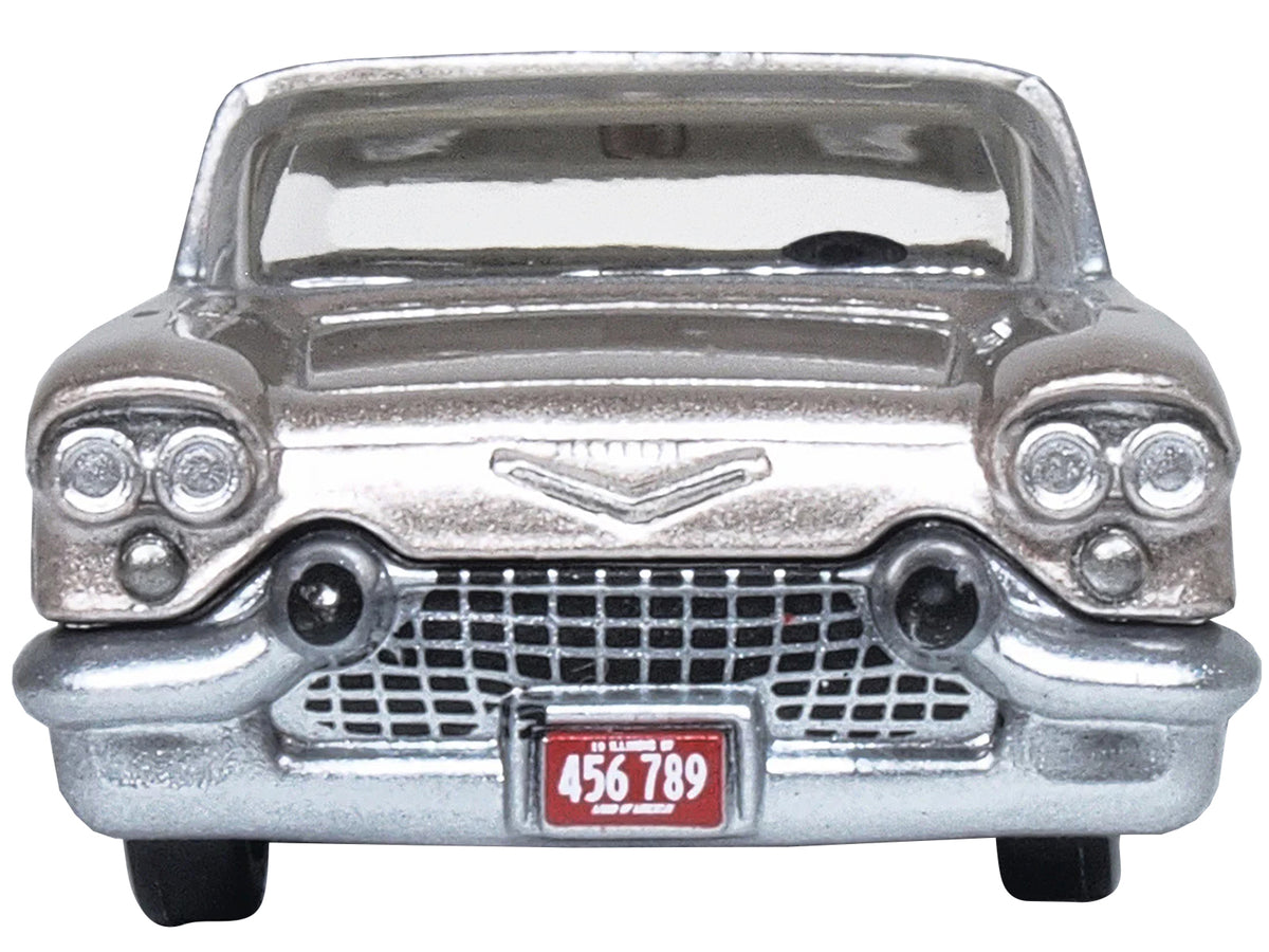 1957 Cadillac Eldorado Brougham Sandalwood Beige Metallic with Silver Top 1/87 (HO) Scale Diecast Model Car by Oxford Diecast - image 3