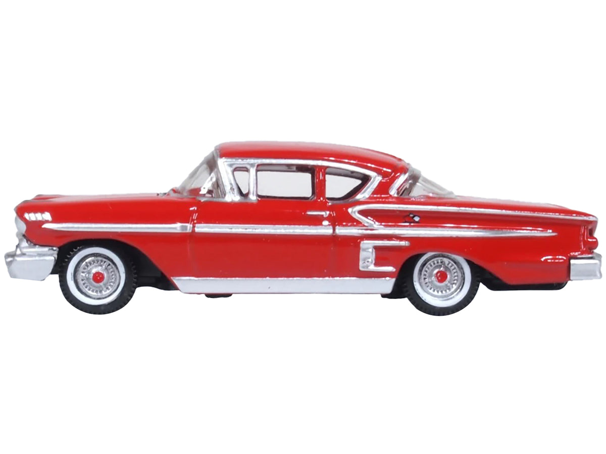 1958 Chevrolet Impala Sports Coupe Rio Red 1/87 (HO) Scale Diecast Model Car by Oxford Diecast - image 2