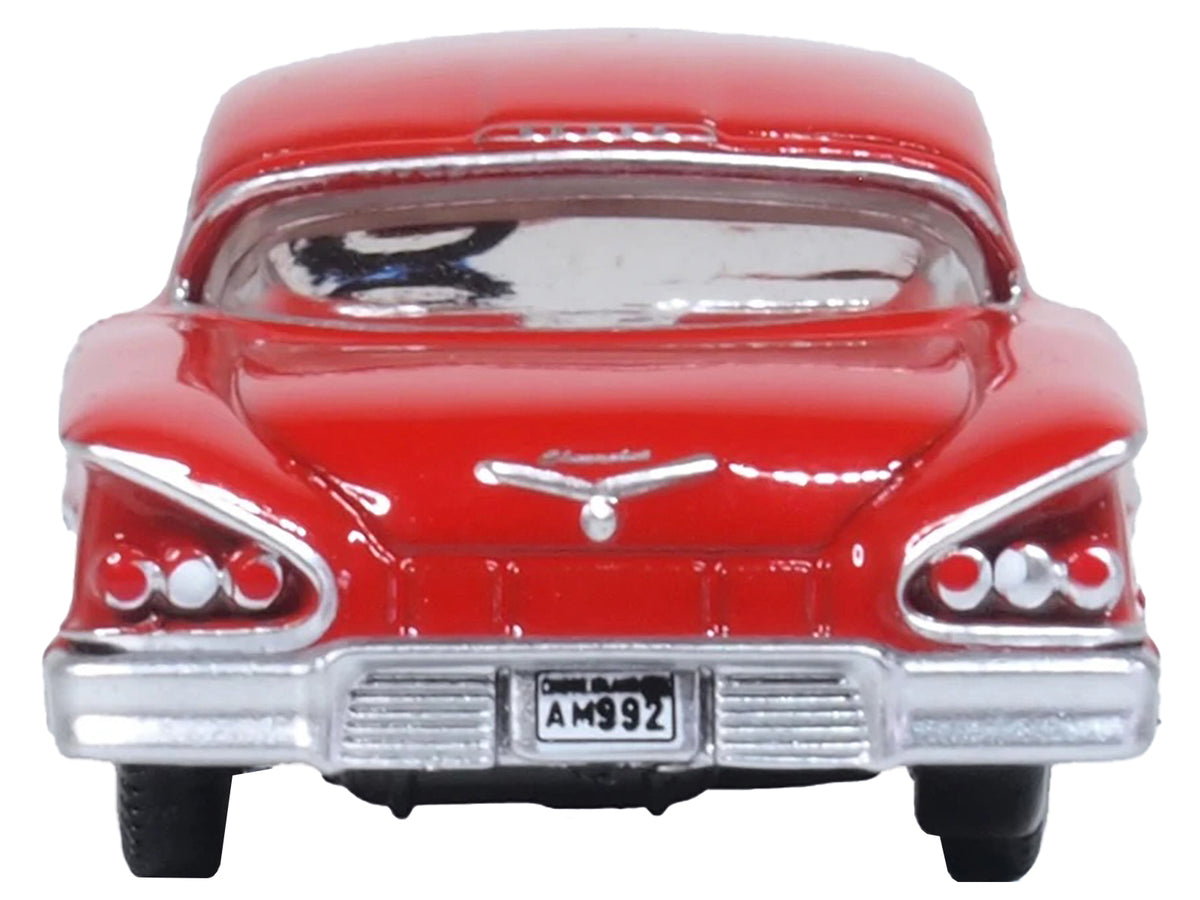 1958 Chevrolet Impala Sports Coupe Rio Red 1/87 (HO) Scale Diecast Model Car by Oxford Diecast - image 4