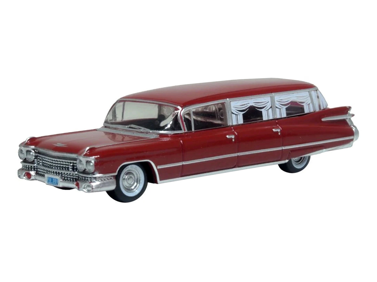 1959 Cadillac Miller-Meteor Futura Limousine Seminole Red 1/100 Scale Diecast Model Car by Oxford Diecast - image 2