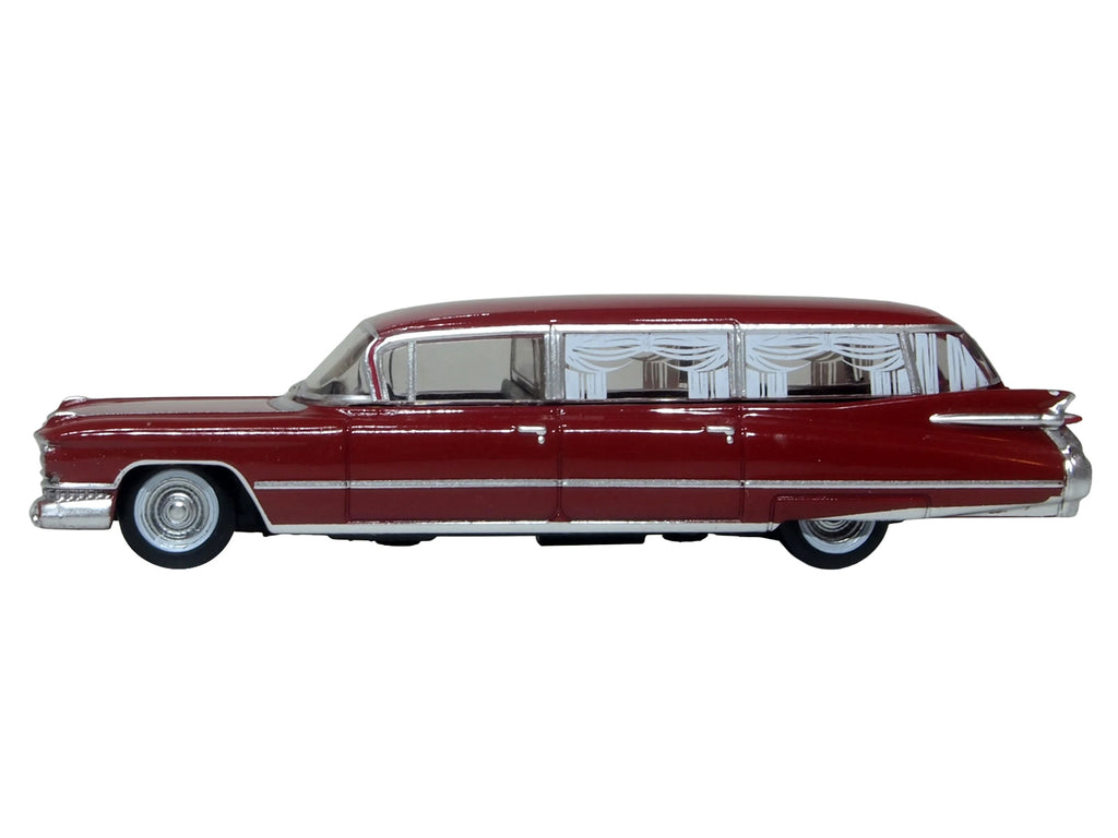 1959 Cadillac Miller-Meteor Futura Limousine Seminole Red 1/100 Scale Diecast Model Car by Oxford Diecast - image 3