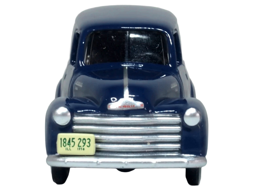 1950 Chevrolet Panel Van Mariner Blue 1/87 (HO) Scale Diecast Model Car by Oxford Diecast - image 4