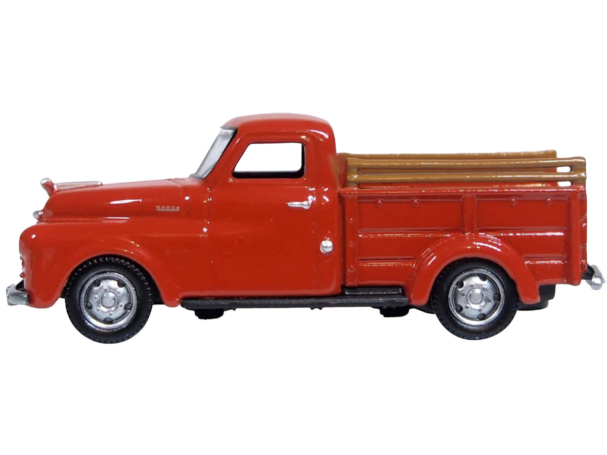 1948 Dodge B-1B Pickup Truck Red 1/87 (HO) Scale Diecast Model Car by Oxford Diecast - image 2