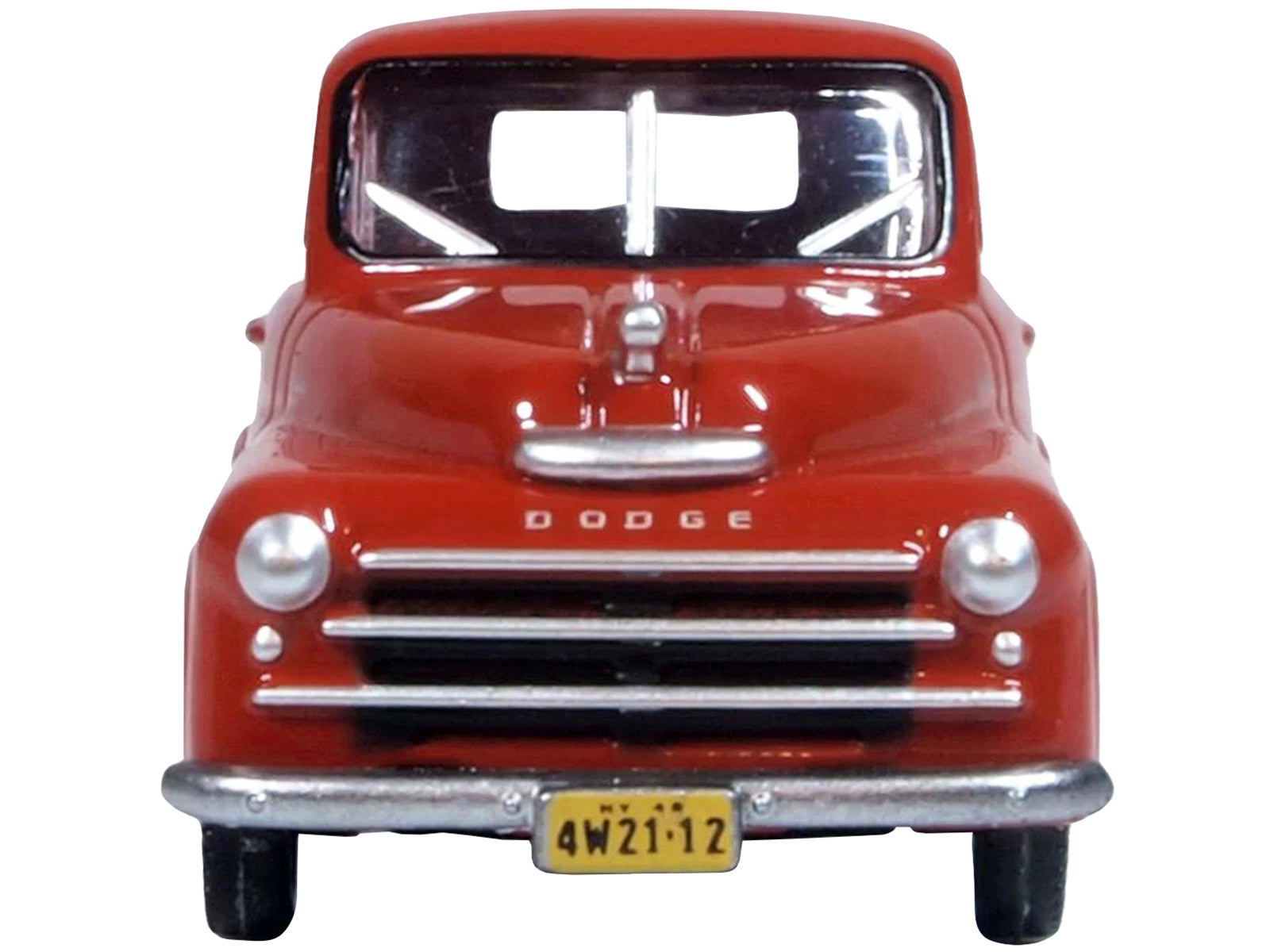 1948 Dodge B-1B Pickup Truck Red 1/87 (HO) Scale Diecast Model Car by Oxford Diecast - image 3