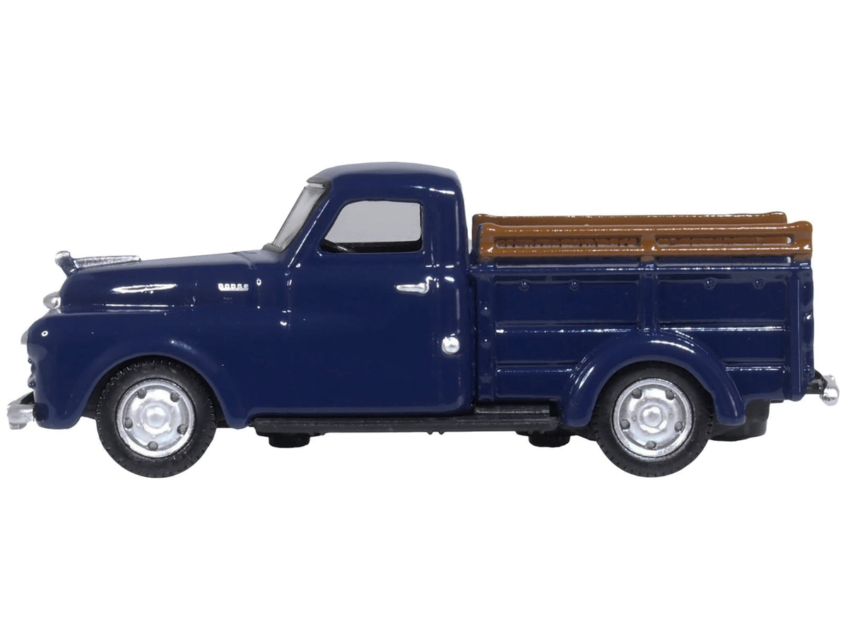 1948 Dodge B-1B Pickup Truck Waterway Blue 1/87 (HO) Scale Diecast Model Car by Oxford Diecast - image 2