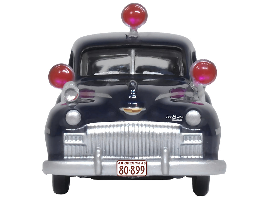 1946 DeSoto Suburban Ambulance Dark Blue "Junction City Ambulance" 1/87 (HO) Scale Diecast Model Car by Oxford Diecast - image 4