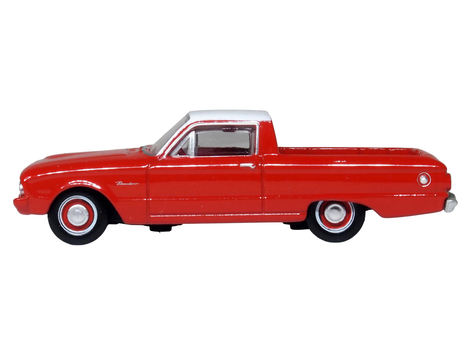 1960 Ford Falcon Ranchero Monte Carlo Red with Corinthian White Top 1/87 (HO) Scale Diecast Model Car by Oxford Diecast - image 2