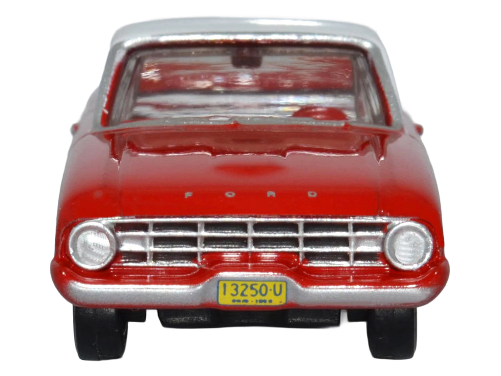 1960 Ford Falcon Ranchero Monte Carlo Red with Corinthian White Top 1/87 (HO) Scale Diecast Model Car by Oxford Diecast - image 3