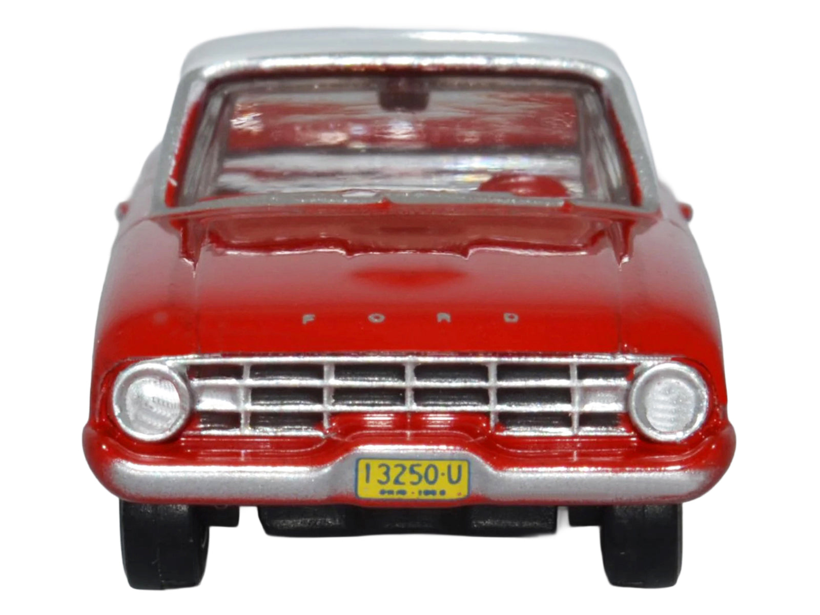 1960 Ford Falcon Ranchero Monte Carlo Red with Corinthian White Top 1/87 (HO) Scale Diecast Model Car by Oxford Diecast - image 3
