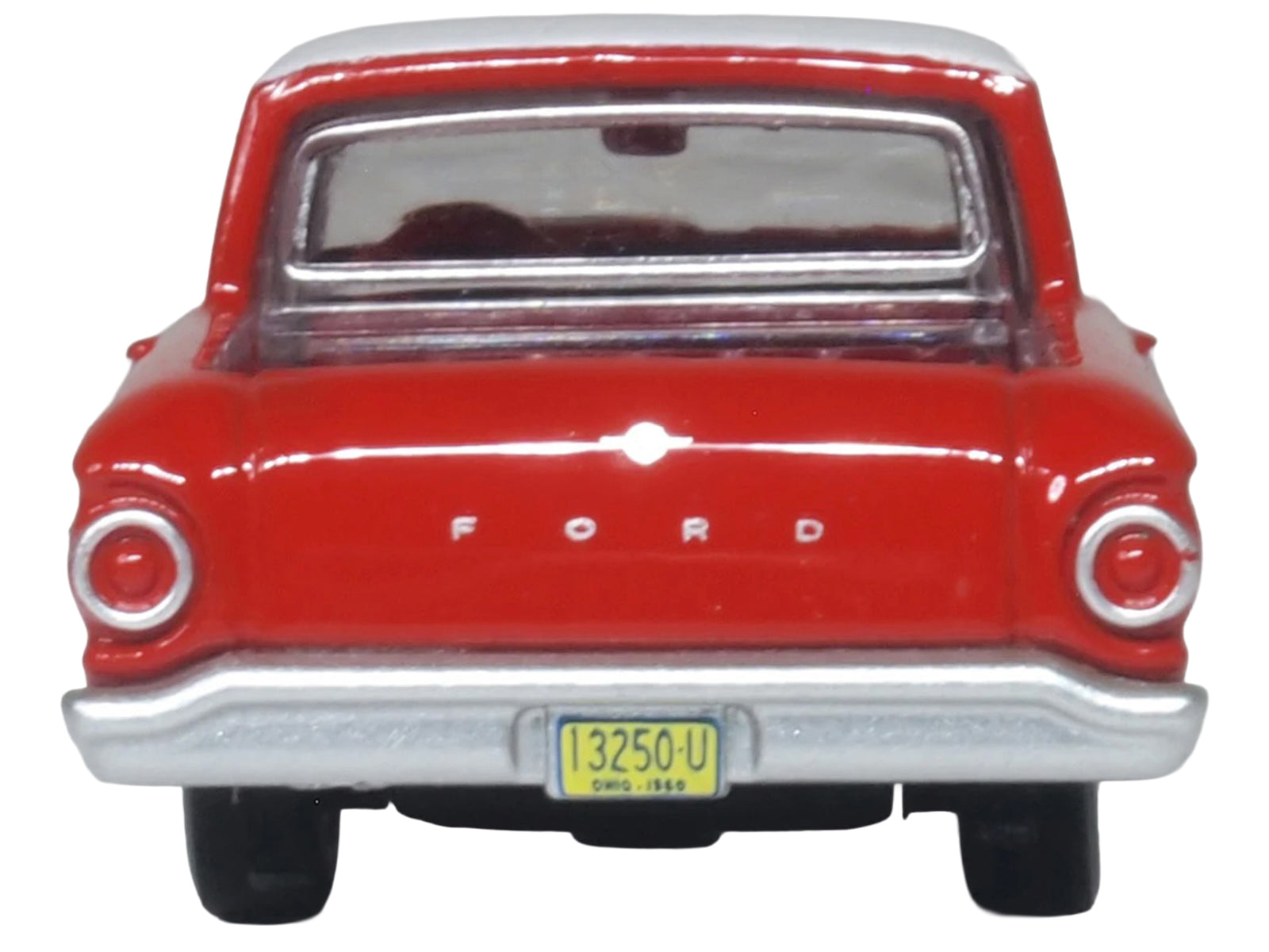 1960 Ford Falcon Ranchero Monte Carlo Red with Corinthian White Top 1/87 (HO) Scale Diecast Model Car by Oxford Diecast - image 4