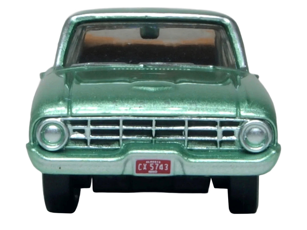 1960 Ford Falcon Ranchero Meadowvale Green Metallic with Load of Boxes 1/87 (HO) Scale Diecast Model Car by Oxford Diecast - image 4