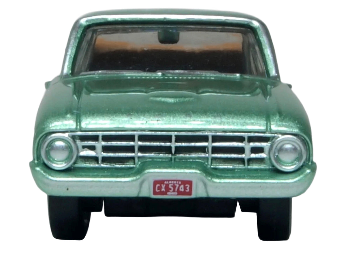 1960 Ford Falcon Ranchero Meadowvale Green Metallic with Load of Boxes 1/87 (HO) Scale Diecast Model Car by Oxford Diecast - image 4