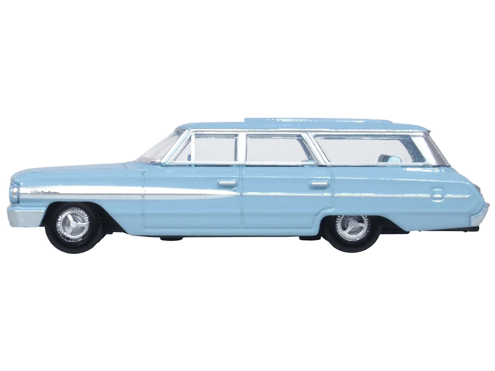 1964 Ford Country Sedan Skylight Blue 1/87 (HO) Scale Diecast Model Car by Oxford Diecast - image 2