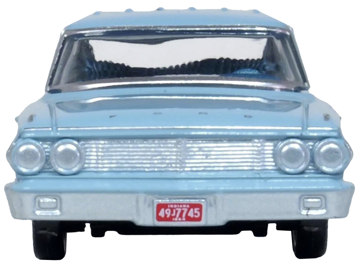 1964 Ford Country Sedan Skylight Blue 1/87 (HO) Scale Diecast Model Car by Oxford Diecast - image 3