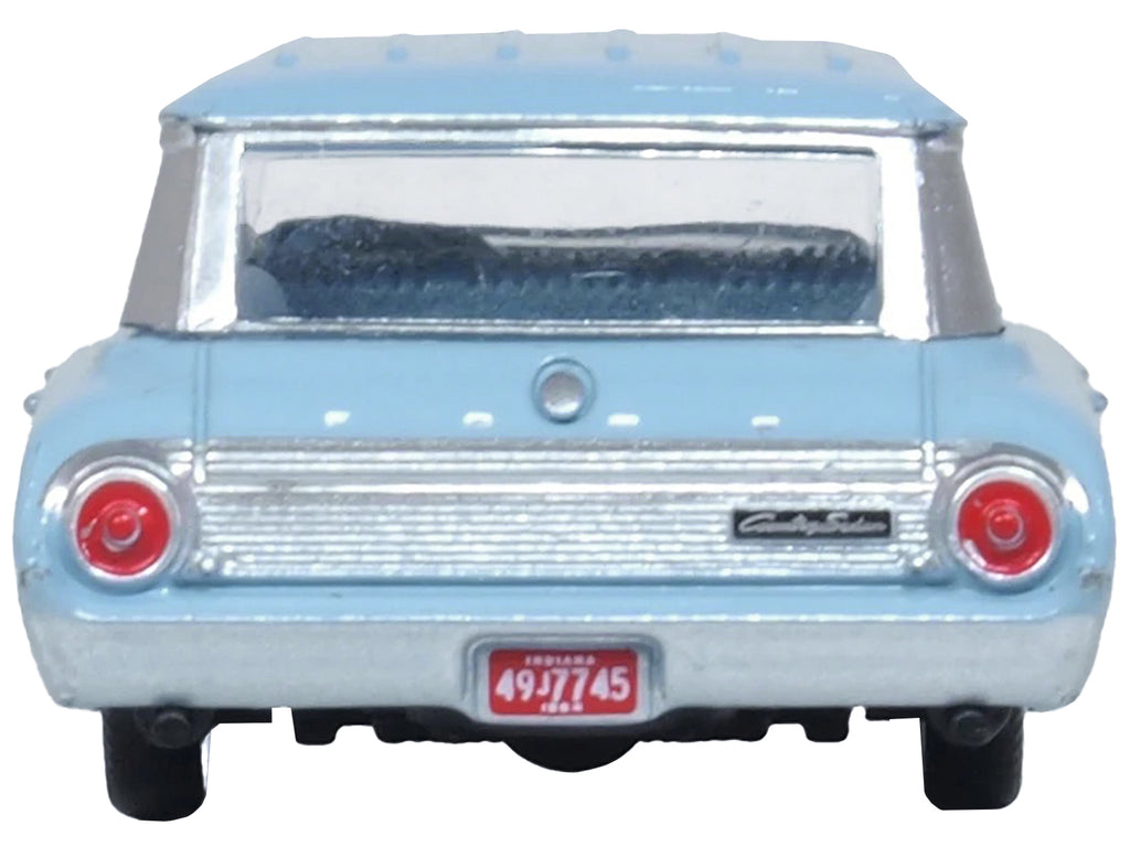 1964 Ford Country Sedan Skylight Blue 1/87 (HO) Scale Diecast Model Car by Oxford Diecast - image 4