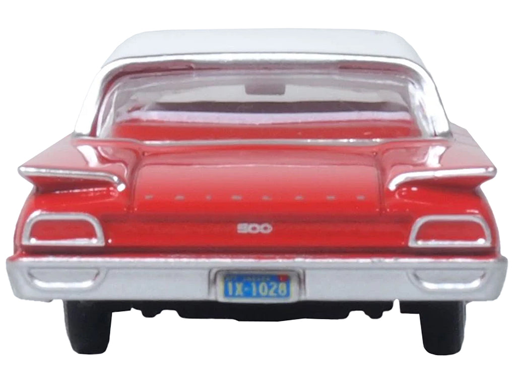 1960 Ford Fairlane Sedan 500 Monte Carlo Red with Corinthian White Top and Interior 1/87 (HO) Scale Diecast Model Car by Oxford Diecast - image 4