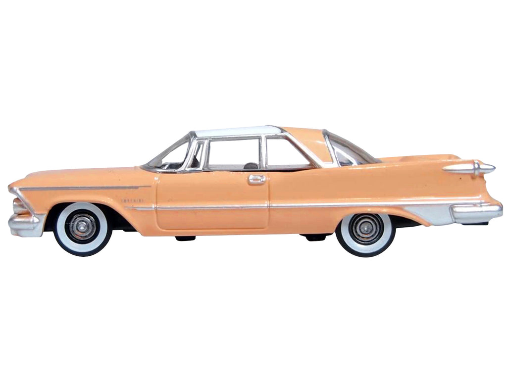 1959 Chrysler Imperial Crown 2 Door Hardtop Persian Pink with White Top 1/87 (HO) Scale Diecast Model Car by Oxford Diecast - image 2