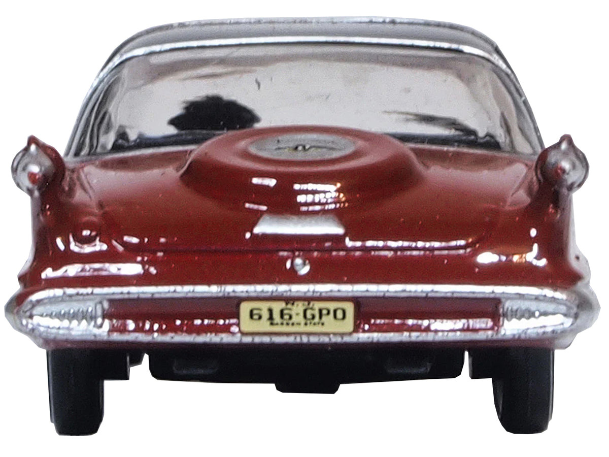 1959 Chrysler Imperial Crown 2 Door Hardtop Radiant Red with Black Top 1/87 (HO) Scale Diecast Model Car by Oxford Diecast - image 4