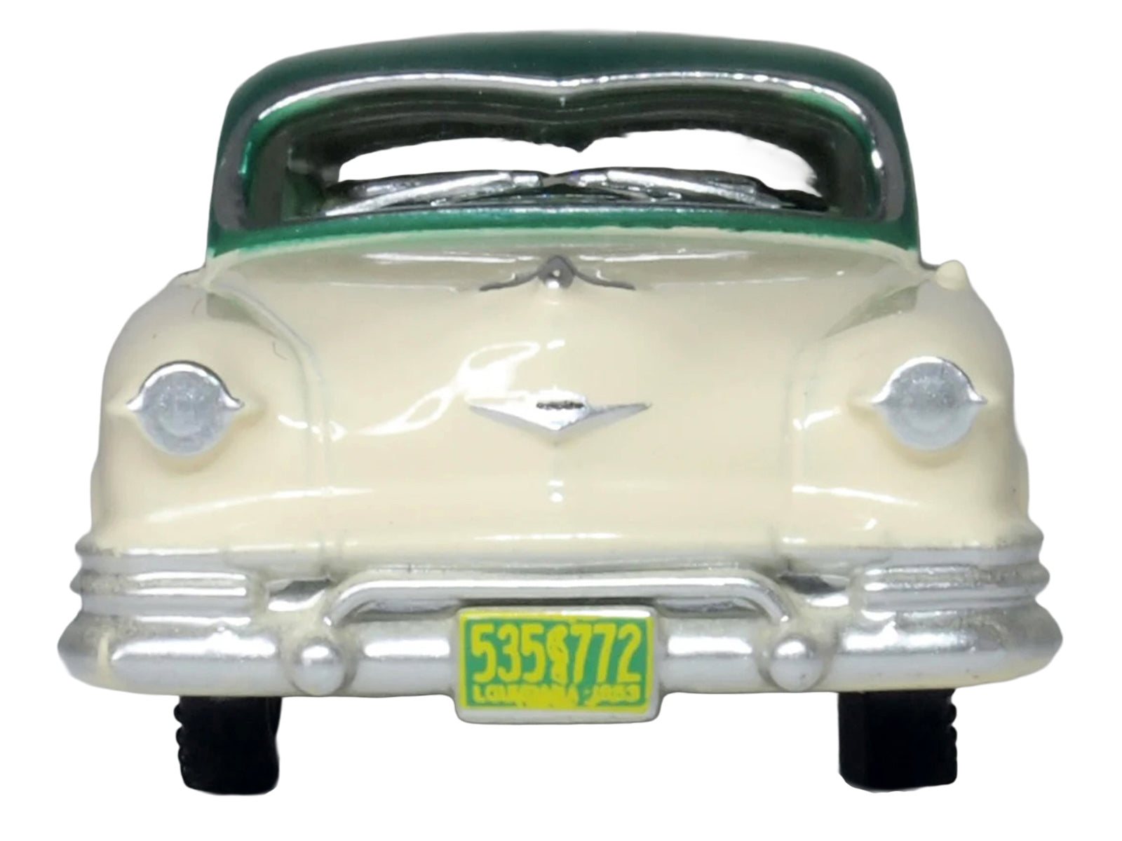 1953 Kaiser Manhattan Stardust Ivory with Jade Green Metallic Top 1/87 (HO) Scale Diecast Model Car by Oxford Diecast - image 3