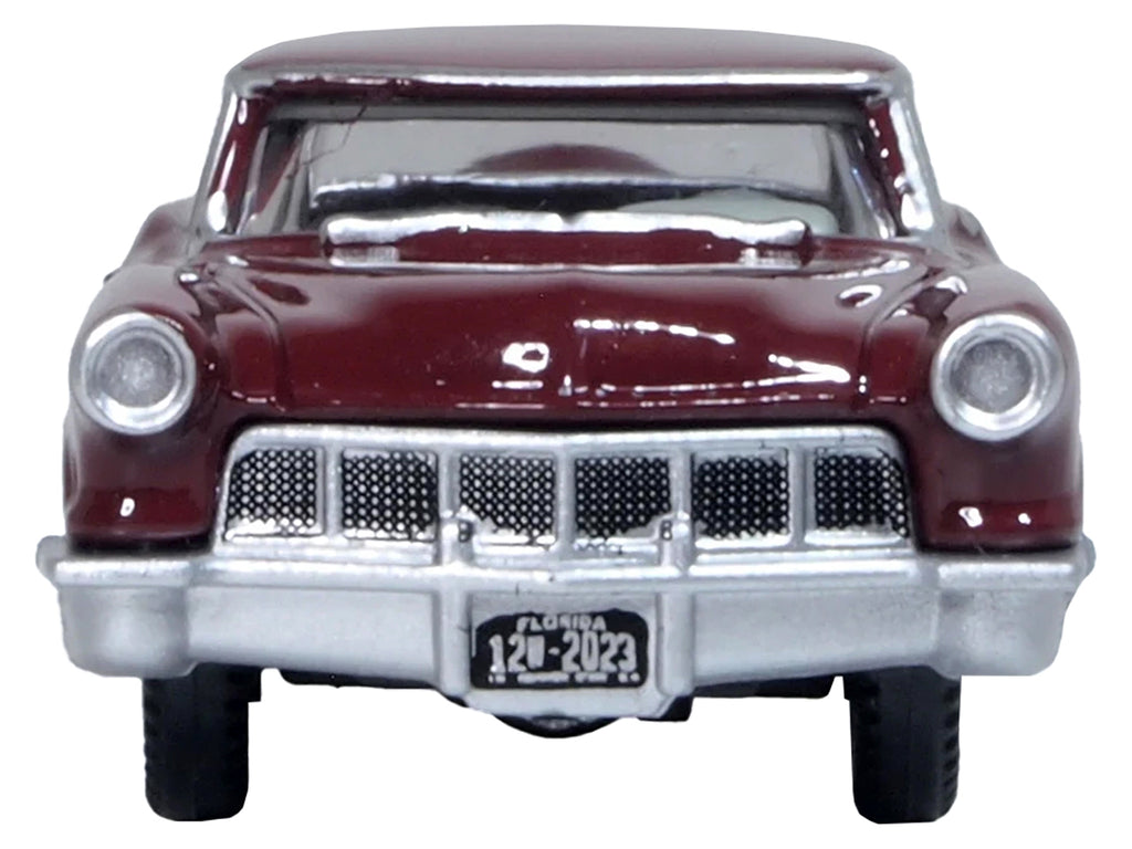 1956 Lincoln Continental Mark II Dark Red 1/87 (HO) Scale Diecast Model Car by Oxford Diecast - image 3