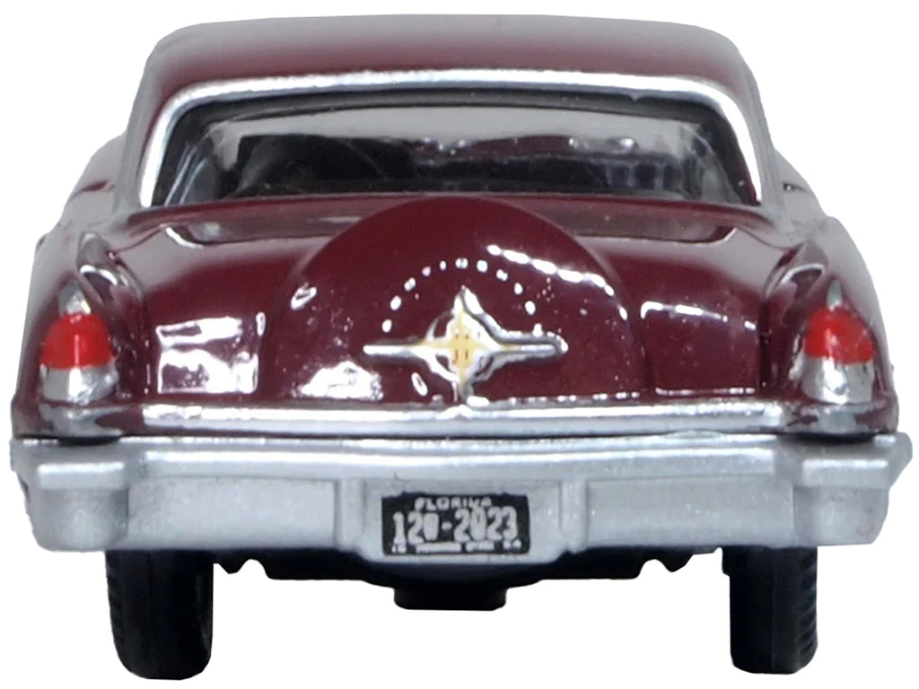 1956 Lincoln Continental Mark II Dark Red 1/87 (HO) Scale Diecast Model Car by Oxford Diecast - image 4