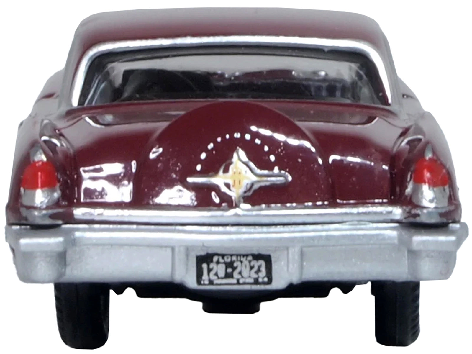 1956 Lincoln Continental Mark II Dark Red 1/87 (HO) Scale Diecast Model Car by Oxford Diecast - image 4