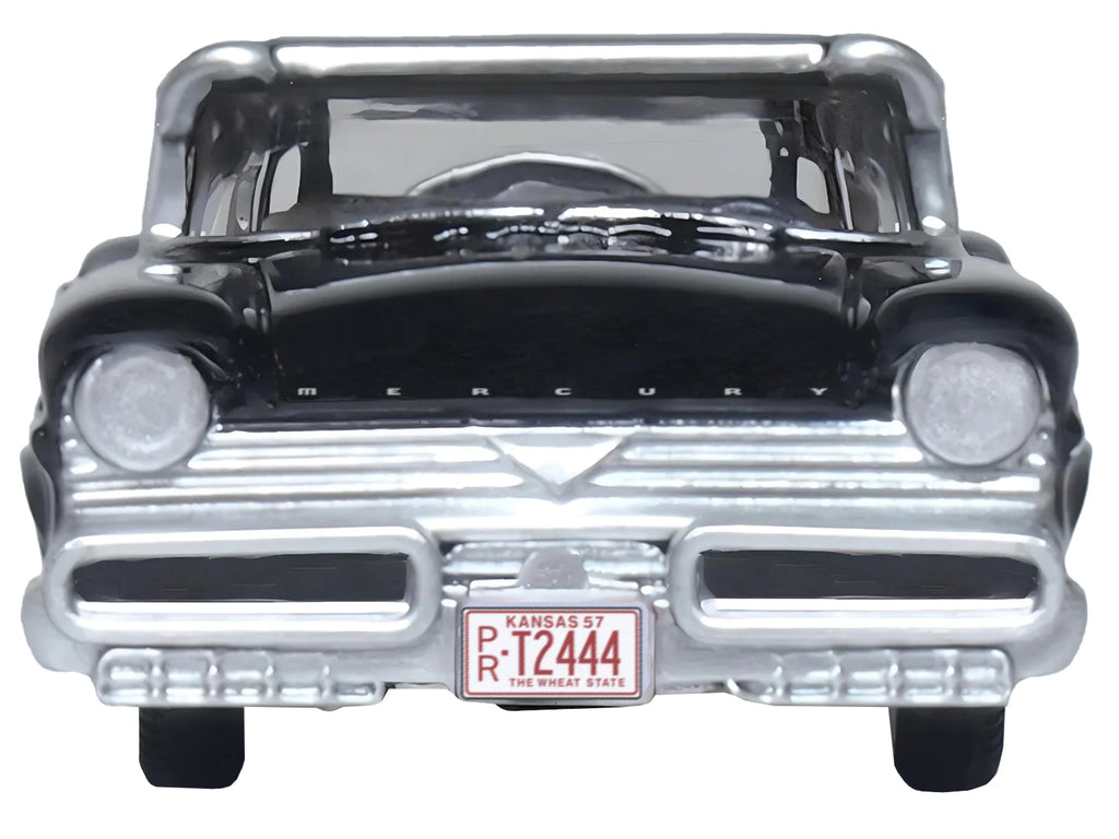 1957 Mercury Montclair Tuxedo Black 1/87 (HO) Scale Diecast Model Car by Oxford Diecast - image 3