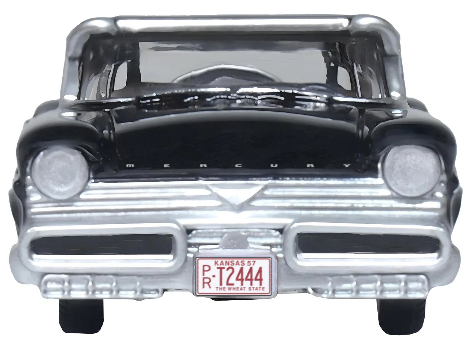1957 Mercury Montclair Tuxedo Black 1/87 (HO) Scale Diecast Model Car by Oxford Diecast - image 3