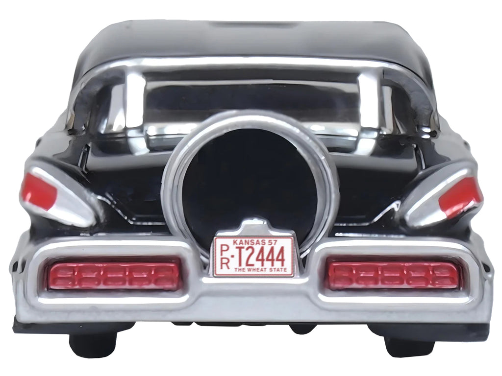 1957 Mercury Montclair Tuxedo Black 1/87 (HO) Scale Diecast Model Car by Oxford Diecast - image 4