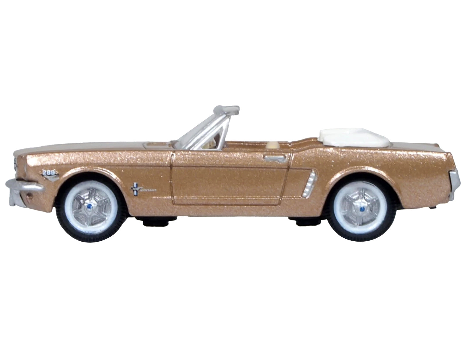 1965 Ford Mustang Convertible Prairie Bronze Metallic 1/87 (HO) Scale Diecast Model Car by Oxford Diecast - image 2