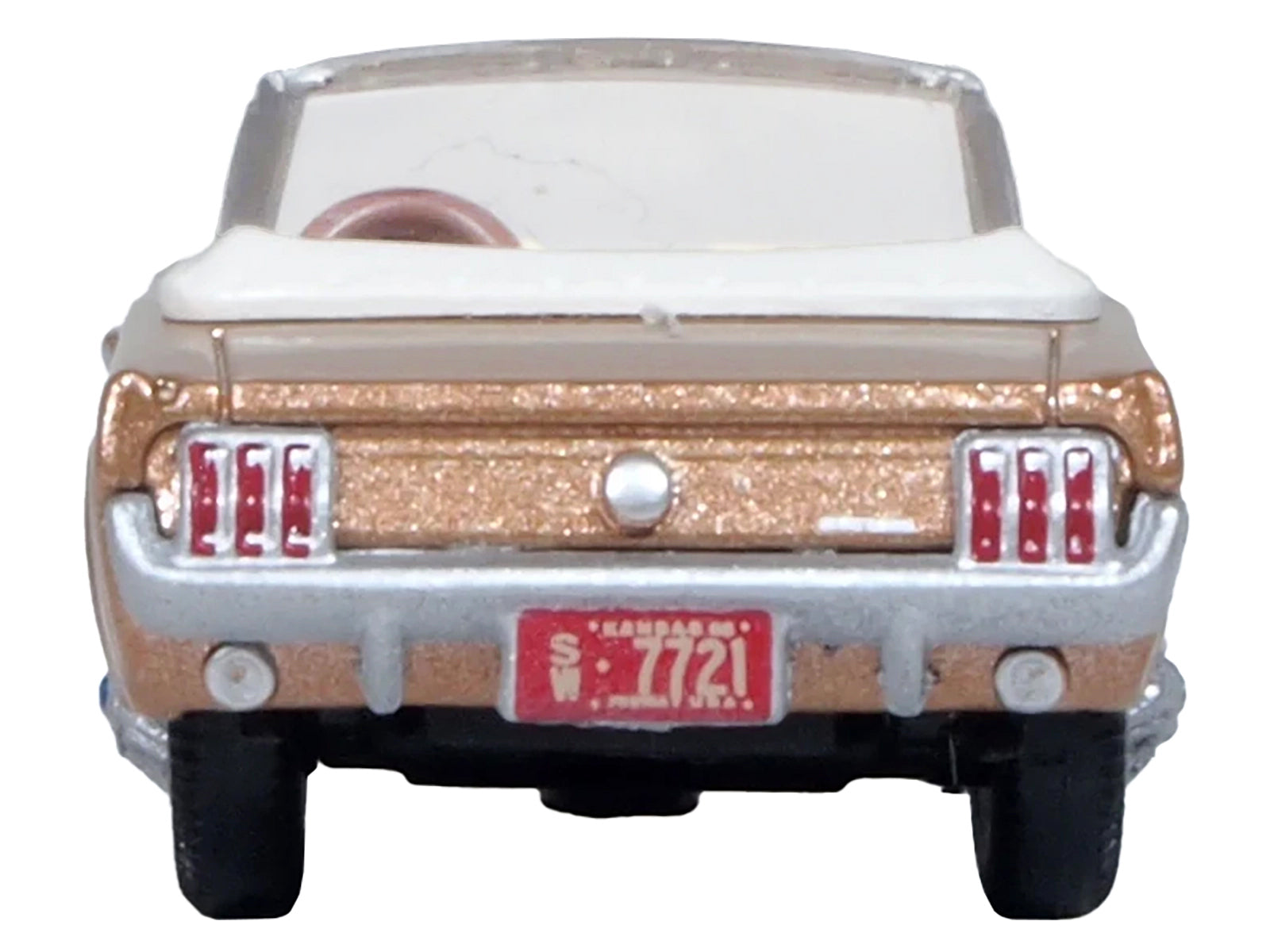 1965 Ford Mustang Convertible Prairie Bronze Metallic 1/87 (HO) Scale Diecast Model Car by Oxford Diecast - image 3