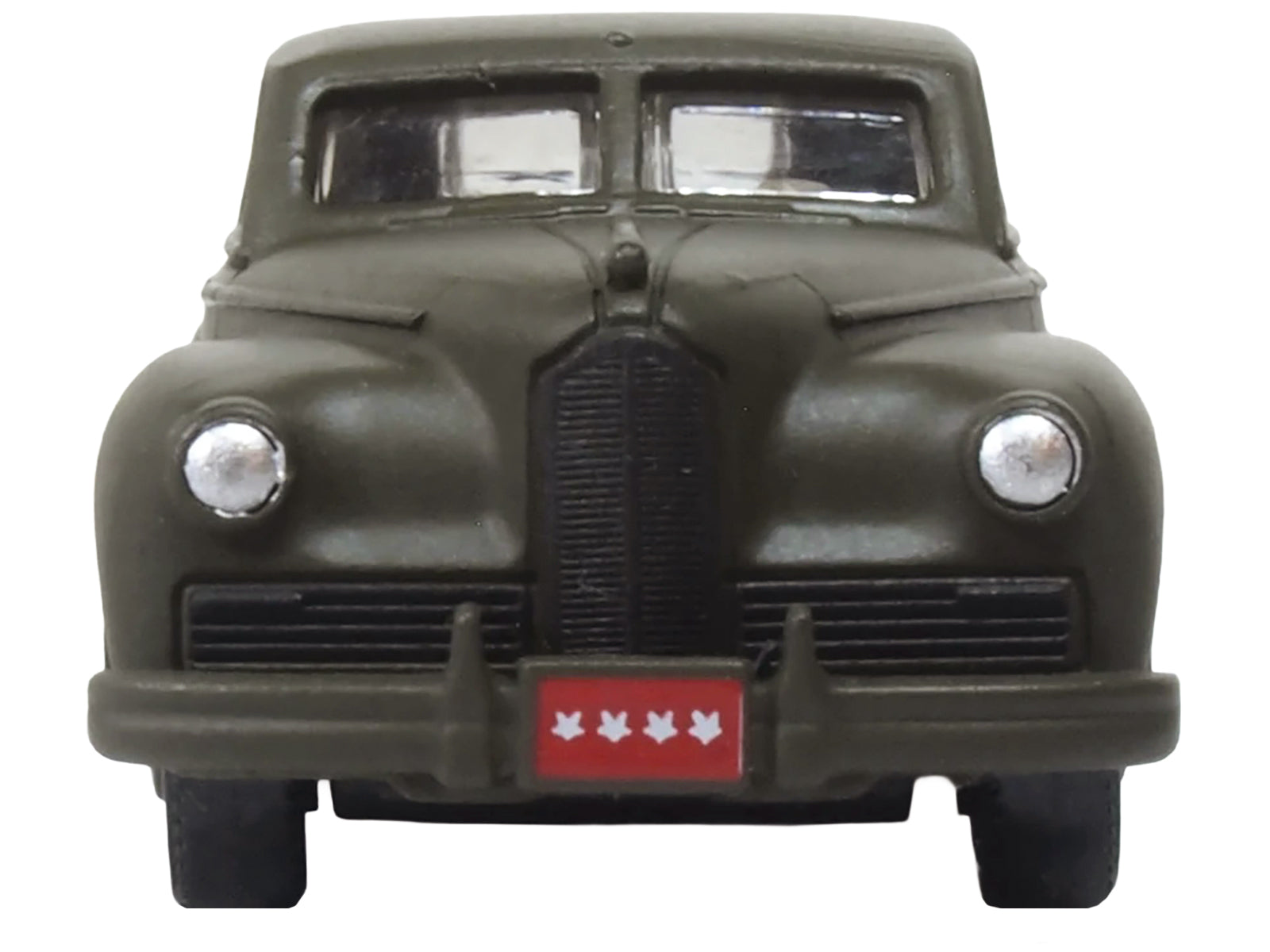 1942 Packard Clipper Touring Sedan "US Army Staff Car" Olive Drab 1/87 (HO) Scale Diecast Model Car by Oxford Diecast - image 4