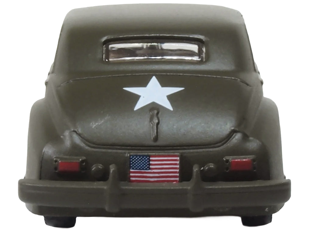 1942 Packard Clipper Touring Sedan "US Army Staff Car" Olive Drab 1/87 (HO) Scale Diecast Model Car by Oxford Diecast - image 5