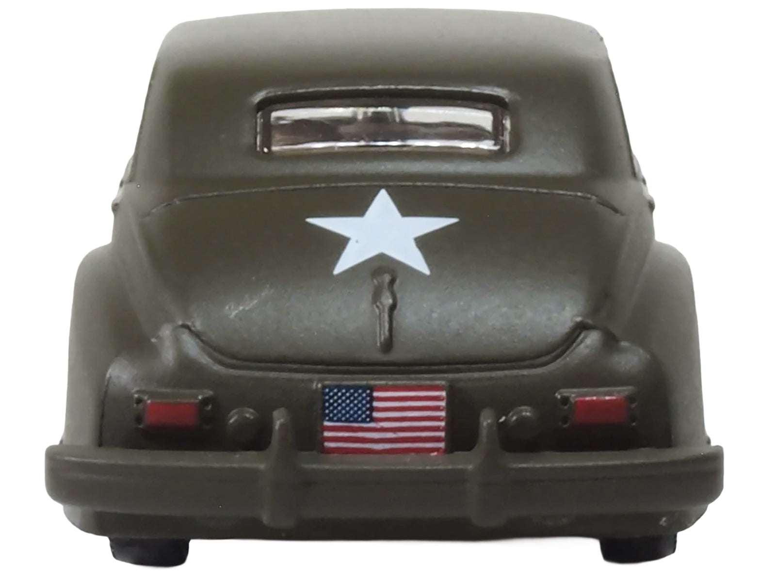 1942 Packard Clipper Touring Sedan "US Army Staff Car" Olive Drab 1/87 (HO) Scale Diecast Model Car by Oxford Diecast - image 5