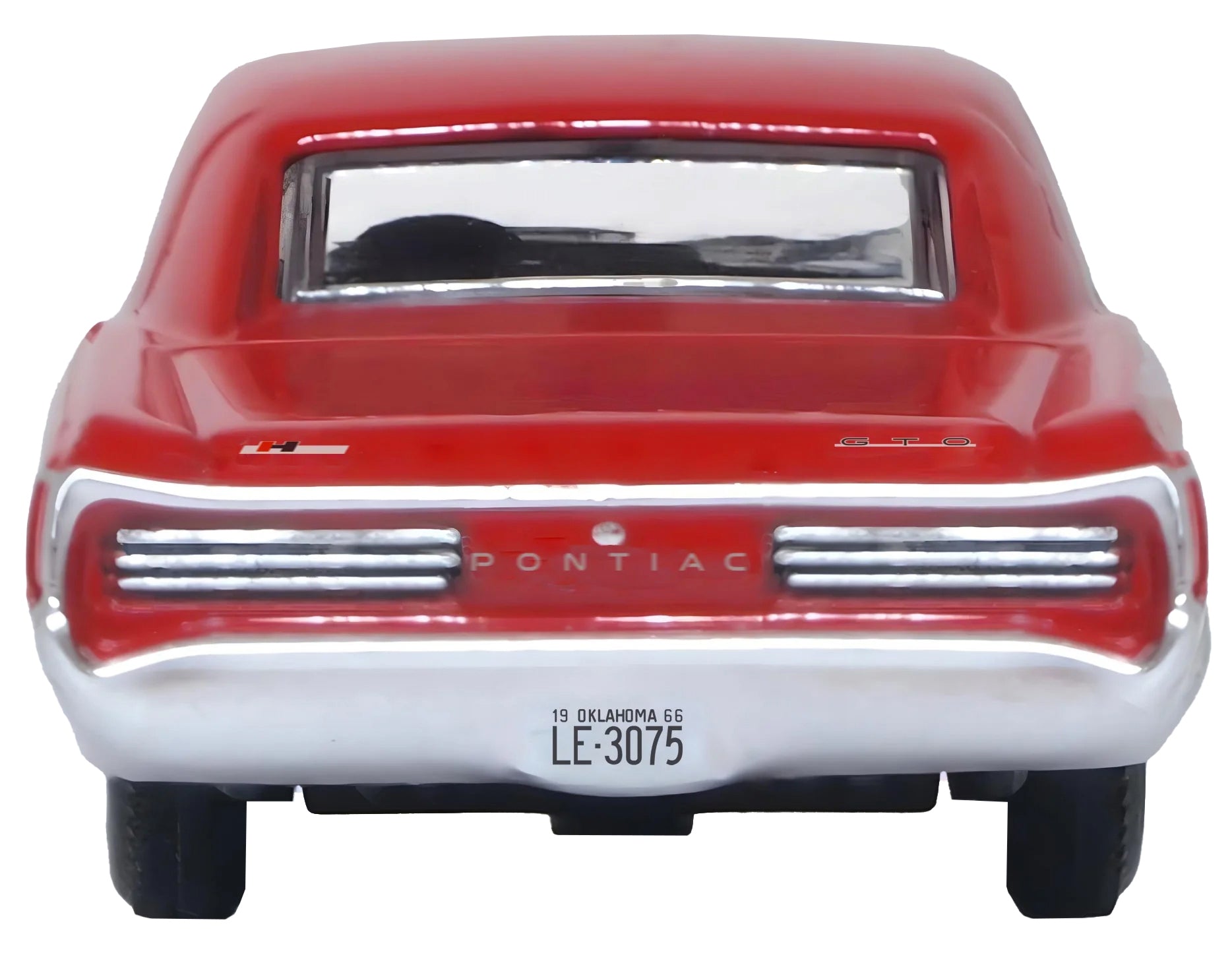 1966 Pontiac GTO Montero Red 1/87 (HO) Scale Diecast Model Car by Oxford Diecast - image 4