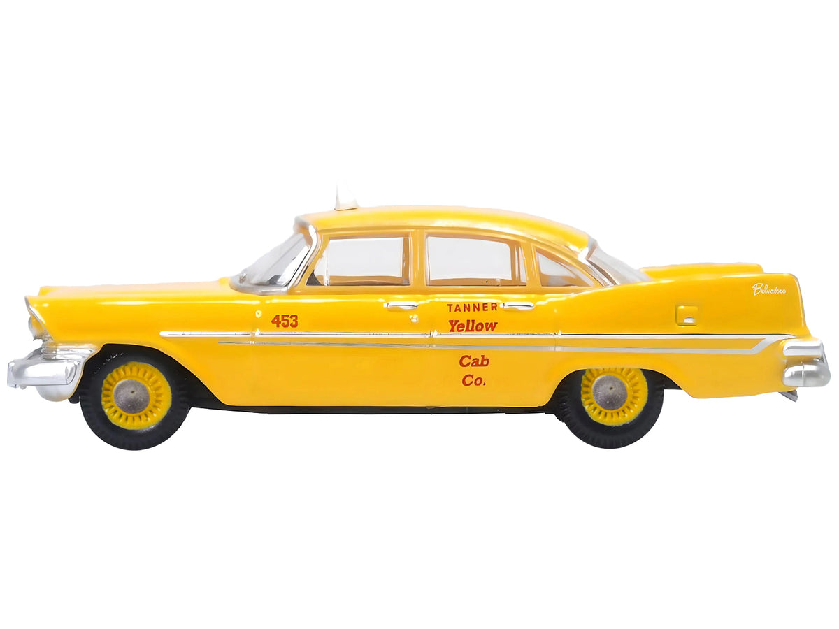 1959 Plymouth Belvedere Taxi Yellow "Tanner Yellow Cab Co." 1/87 (HO) Scale Diecast Model Car by Oxford Diecast - image 2