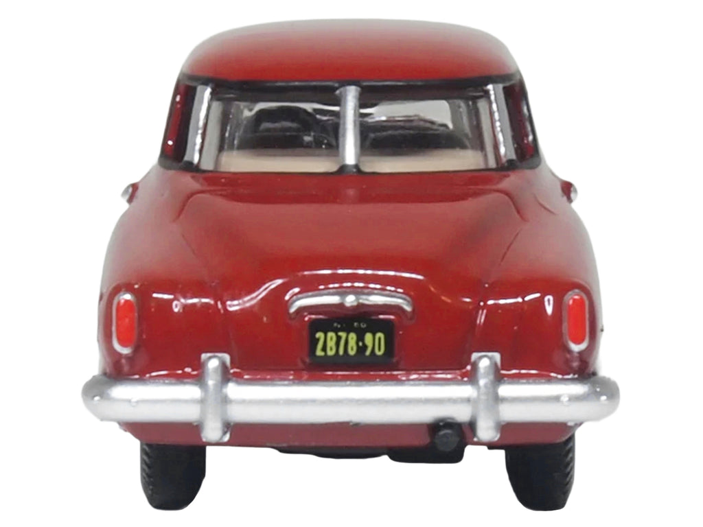 1950 Studebaker Champion Starlight Coupe Commanche Red 1/87 (HO) Scale Diecast Model Car by Oxford Diecast - image 4