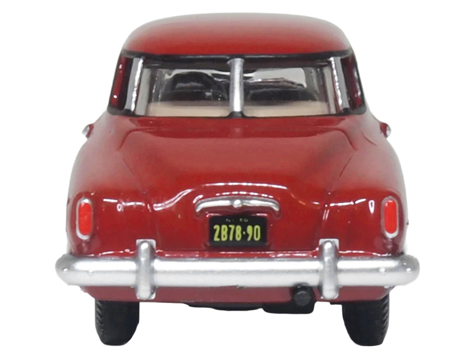 1950 Studebaker Champion Starlight Coupe Commanche Red 1/87 (HO) Scale Diecast Model Car by Oxford Diecast - image 4