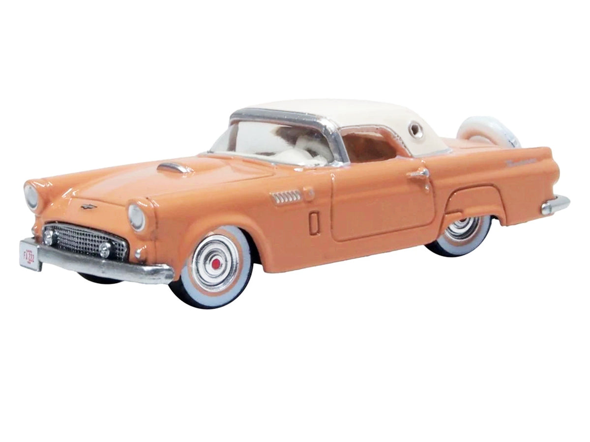 1956 Ford Thunderbird Buckskin Tan with Cream Top 1/87 (HO) Scale Diecast Model Car by Oxford Diecast - image 2