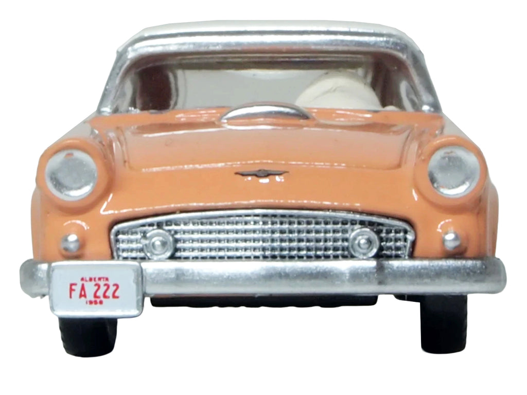 1956 Ford Thunderbird Buckskin Tan with Cream Top 1/87 (HO) Scale Diecast Model Car by Oxford Diecast - image 4